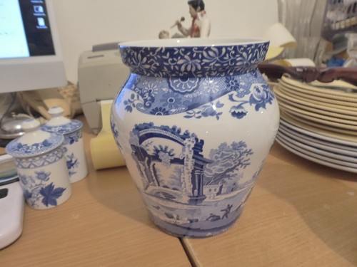 Very large spode blue italian - spode,