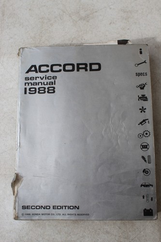 Orig factory 1988 honda accord - orig,