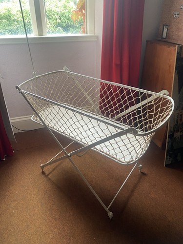 Vintage folding victorian crib - vintage,