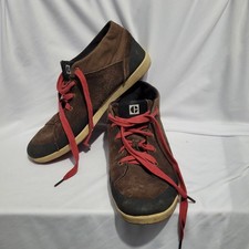 CAT Flynn Trainers Mens Size 9 Brown Suede Casual Mid Top Wide Width