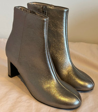 TU by Sainsbury's Ladies Metallic Ankle Boots - Gold - Size 3 (36) - NWOB