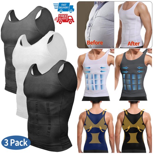 Mens body shaper vest - mens, slimming