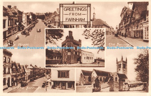 R442438 greetings from farnham - greetings,