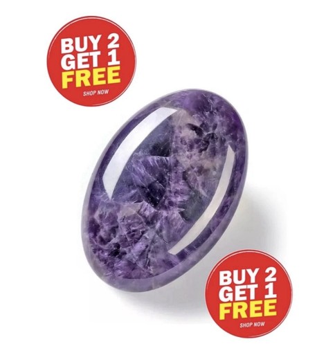 Amethyst crystal healing palm - amethyst,