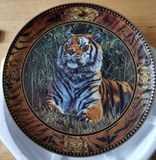 Franklin Mint "Treasure of the Tiger" collectors plate, art by Anthony Gibbs