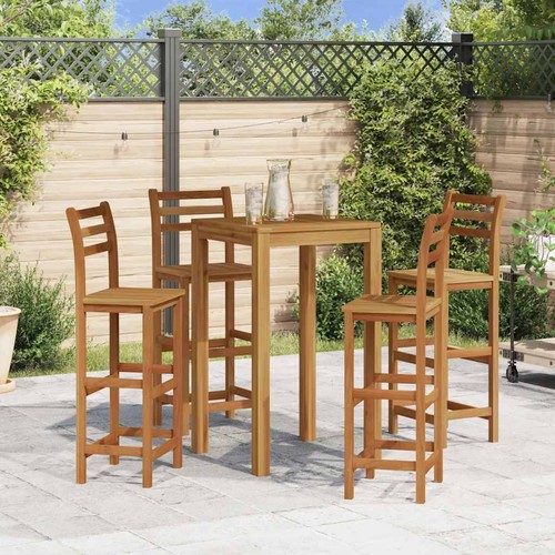 Bar stools pcs solid acacia - bar, 4