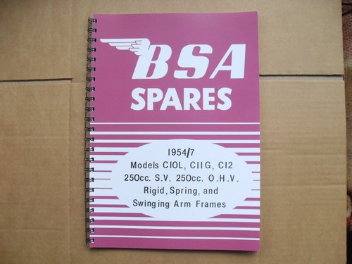 Bsa parts book for - bsa,
