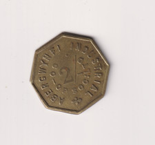 Glamorgan Abergwynfi Industrial Co-Op Society 2/-  RARE HIGH GRADE TOKEN HH173