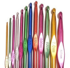 Metal Crochet Hook sizes 2mm to 8mm - Craft Knitting Yarn Needles