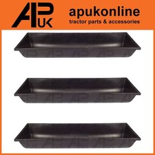 3x Feeding Trough Water 1m