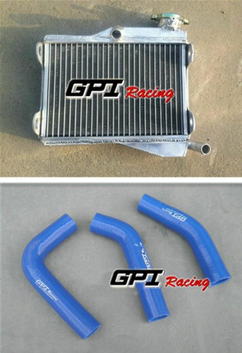 Blue hose aluminum radiator - blue, &aluminum