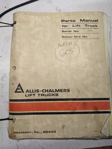 Allis chalmers parts manual - chalmers,