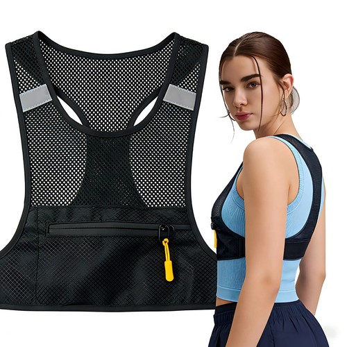 Reflective running chest bag - chest,