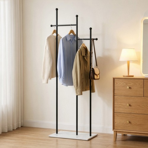 Metal floor coat - floor, rack