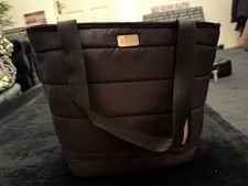 DKNY Black Quilted Lunch Bag