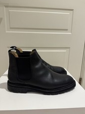 Crockett & Jones Chelsea 11 Boots UK8 Black Calf Leather, Made in England