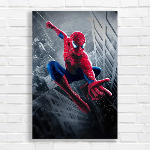 Spiderman swinging through the - spiderman,