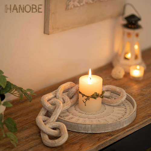 Decorative round coffee tray - round,
