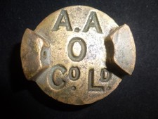 RARE ANGLO AMERICAN OIL CO LTD 2 GALLON PETROL CAN BRASS CAP