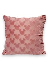 Disney Mickey Mouse Cushion Pink Velvet Soft Travel Pillow Novelty Gift Primark