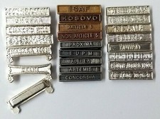 Miniature Medal Clasps Ribbon Bar Assorted Campaigns / Awards British Military