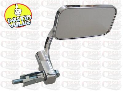 Chrome bar end - mirror, ideal