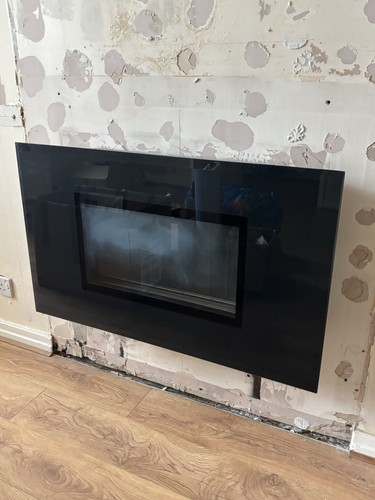 Wall mounted gas fire - wall,