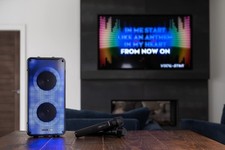 Vocal-Star Portable Karaoke Machine With Bluetooth, 2 Microphones, 100w Speaker