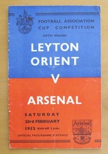 LEYTON ORIENT v ARSENAL FA Cup