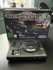 OFFICIAL SEGA MEGA DRIVE MINI RETRO CONSOLE HDMI 40 GAMES 2 CONTROLLERS - BOXED