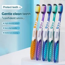 4PCS Hard Bristle Toothbrush