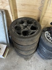 4x100 Fiat Punto Claws Wheels Alloys 17 Inch Gloss Black & Michelin Tyres PS5