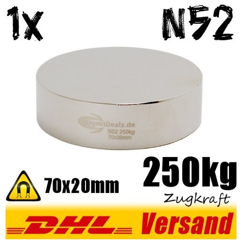 Neodymium power magnet 70x20mm - power,