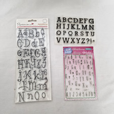 Alphabet Clear Silicon Stamps 3 Styles Papermania Sweet Dixie