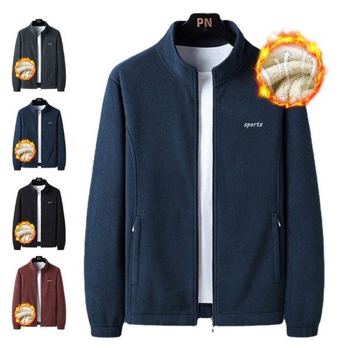 Mens fleece jacket full zip - full,
