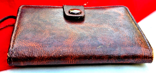 Vintage brown genuine pigskin - vintage,