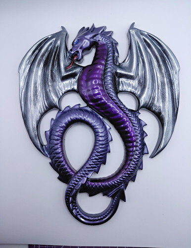 Hndmade resin purple silver - resin, &
