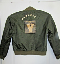 Vintage (Circa 1980) Madness Two Tone Ska Patches on kids Delamar Bomber jacket 