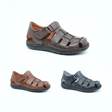 Lusco mens full leather - , strap
