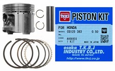 Piston kit to fit Honda CG125 & Brazil (1977-2000), +0.50 o/s 57.00mm bore size