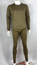Genuine Surplus British Army Wicking Thermal Top Vest Long Johns Light Olive G1
