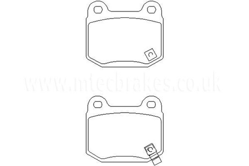 Rear mintex performance brake - mintex,