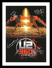 U2 ENTIRE BAND AUTOGRAPHED