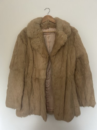 Vintage real rabbit fur - fur, coat