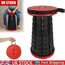 New Folding Camping Stool Telescopic Collapsible Seat Portable Outdoor Chair UK
