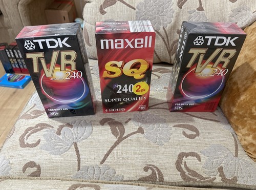 Tdk maxell tvr vhs blank - tdk, /maxell