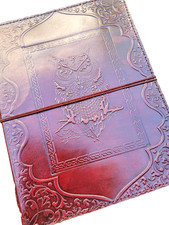 Sale large leather journal owl - leather,