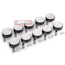 10pcs Engine Pistons & Rings Set For BMW M5 M6 E60 E61 E63 E64 S85B50A 5.0 V10