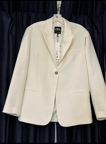 Zara oyster white tuxedo - oyster,