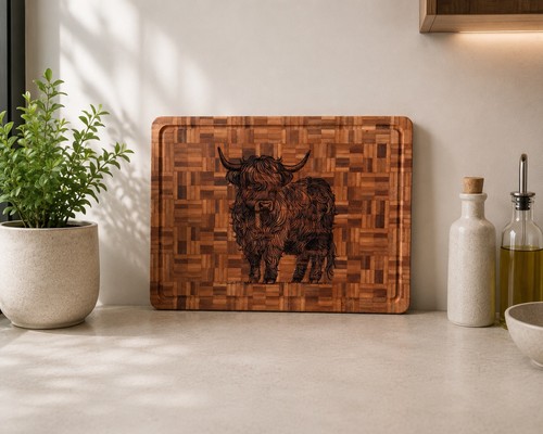 Highland cow laser - highland,
